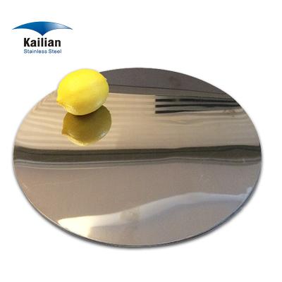 China Kitchenware SS 430 Metal Sheet BA 410 304 201 Stainless Steel Round Circle for sale