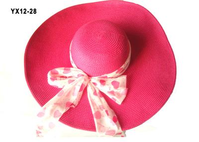 China Los sombreros para mujer de Brown Sun con color de la mezcla/secuencia del papel hacen a ganchillo el sombrero de Sun para el ocio en venta