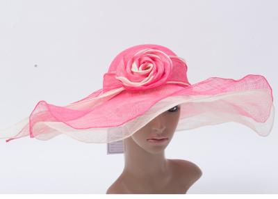 China de 57cm Aangepaste Hoeden van het Damestheekransje/Sinamay-Hoeden voor voor Fascinators Te koop