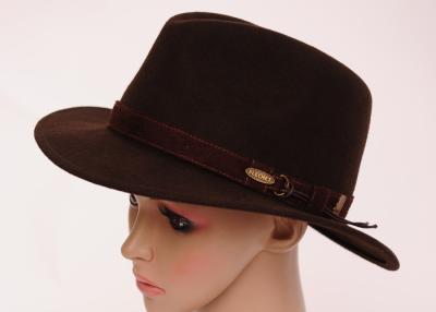 China 6cm Rand-Mann-Wolle glaubte Fedora-Hut-/Herbst-schwarzem Cowboyhut für Kirche zu verkaufen