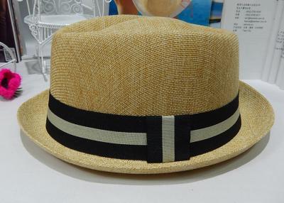 Κίνα Μπεζ καπέλα Homburg των ατόμων λινού καπέλο 56cm προς πώληση