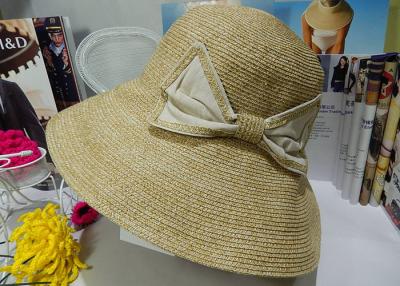 China Natural Womens Sun Hats With Large Brim , Fashion Sun Protection Hats for sale