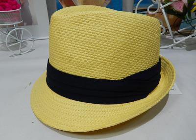 China Autumn Paper Fashion Mens Homburg Hats , crushable straw hats for men for sale