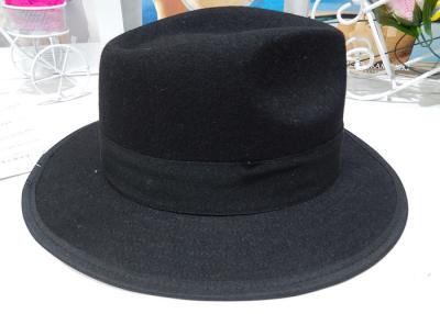 China Large Brim Spring Church Mens Homburg Hats For Party , Mens Straw Hats for sale