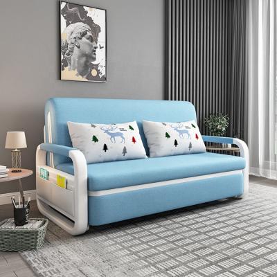 China Multifunctional Modern Fabric Convertible Corner Sleep Sofa Bed Small Folding Furniture for sale