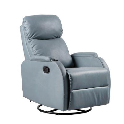 China Modern Manual Leather Function Salon PU Leather Single Seat Recliner Recliner Sofa Chair for sale