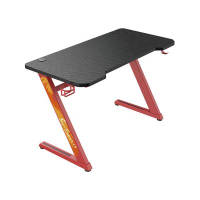 China Hot Sell Modern Gamer PC Gaming Computer Table Desk (Height)Adjustable with Cup Holder and Earphone Hook for sale