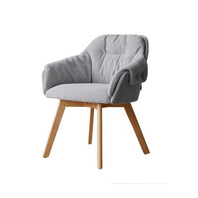 China New Design New Design Armrest Chair With Leg Solid Wood Modern Dining Chair for sale