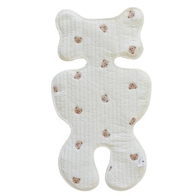 China New Hot Selling Baby Carriage Cotton Fabric Lying Breathable Reusable Reusable Pad Mat For Travel for sale