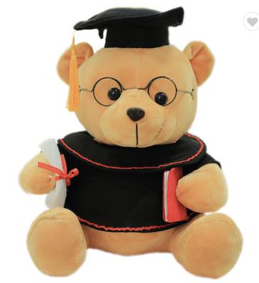 China Custom Viable Plush Stuffed Promotion Plush Toy 23cm Graduation Teddy Bear Stuffed Toy For Graduation Gifts for sale