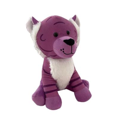 China Wholesale Kids Toys Factory Kids Toy Stuffed Purple Tiger Sound Doll for sale