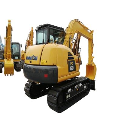 China Japan Komatsu Used Komatsu PC60 PC 60-8 Mini Hydraulic Digger Bagger Used Excavator 0.35mÂ ³ for sale