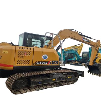 China SANY 7 Ton Crawler Used Excavator Mini Digger For Household Excavator 0.28MÂ ³ for sale