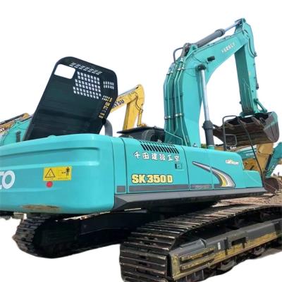 China Used original kobelco350 japan crawler second hand hydraulic excavator 1.4/0.67/2.1 for sale