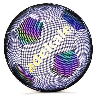 China Gift Holographic Glow in the Dark Soccer Ball W1 for sale