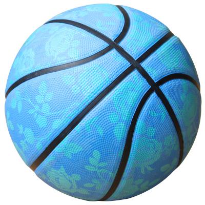 China Outdoor Game High Quality Popular Cheap Glow In The Dark Training School Sports Kids Rubber Basketballs for sale