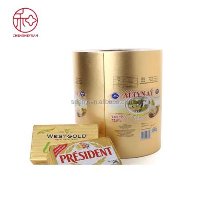 China Butter Margarine Wrapping Paper Aluminum Foil Wrapping Paper In Roll for sale