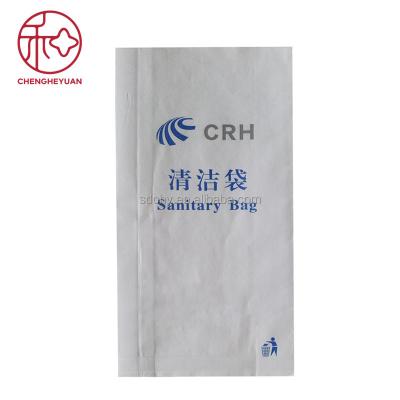 China Recyclable Disposable Sick Air Sickness Travel Waterproof Paper Bag For Airplane for sale