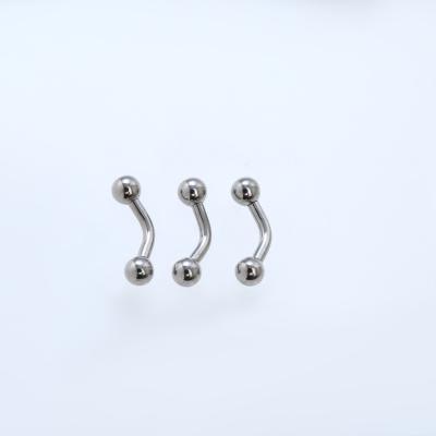 China TRENDY Xingfu ASTM F136 Implant Grade Titanium Internally Threaded Labret Ear Piercing Titanium Body Piercing eyebrow  body jewelry for sale