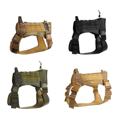 China Quick release manufacturer direct dog military tactical training vest, adjustable nylon collar and leash, a necessity for outdoor training for sale