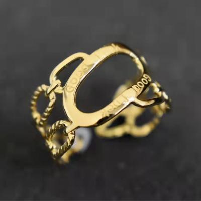 China Retro Real Career Hip Hop Style 18K Gold Good Luck Hot Selling Cool Office/Ring Cool Ring for sale