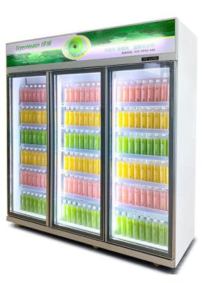 中国 Low E Glass N Door Commercial Cold Drink Fridge Air Cooling 販売のため