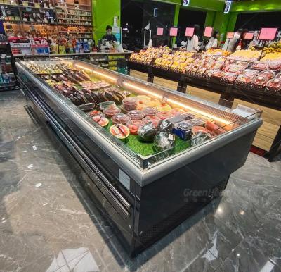 Cina Refrigeratore per esposizione di verdure per la conservazione di frutta in stile aperto per negozio di frutta in vendita