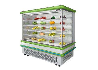 China Upright Vegetable Multideck Display Fridge Single Temperature Fan Cooling for sale