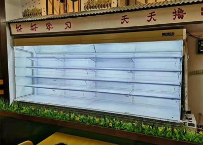 China Single Temperature Multideck Open Chiller Supermarket Beverage Refrigerator for sale