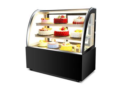 China Venta al por mayor de pasteles Panadería Display frigorífico Chiller Vitrina de vidrio de pastel refrigerador en venta