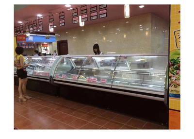 China Auto Defrost Restaurant Meat Display Showcase Chest Fridge Display en venta