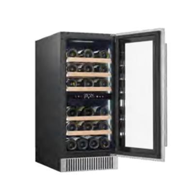 China 220V 50HZ gabinete de almacenamiento de vino comercial de doble zona Rango de temperatura en venta