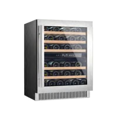 China Ahorro de espacio de doble zona refrigerador de acero inoxidable para el almacenamiento de cerveza de vino en venta