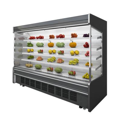 Cina Refrigeratore aperto di Multideck refrigerato negozio dell'armadietto di esposizione con la tenda di notte in vendita