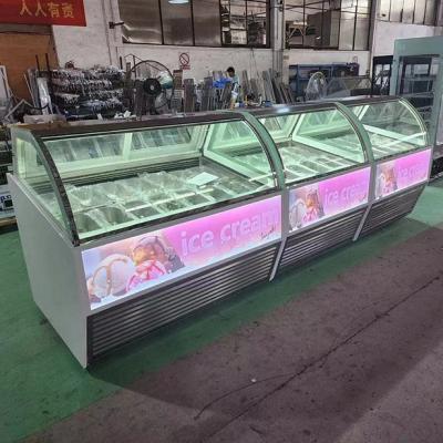 Chine -22 degrés Ultra basse température équipement de crème glacée crème glacée congélateur vitrine à vendre