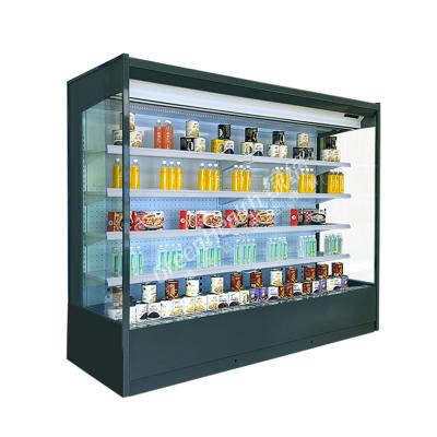 China 4-stufiger offener Multideck-Display-Kühler mit LED-Beleuchtung und anpassbaren Farben zu verkaufen