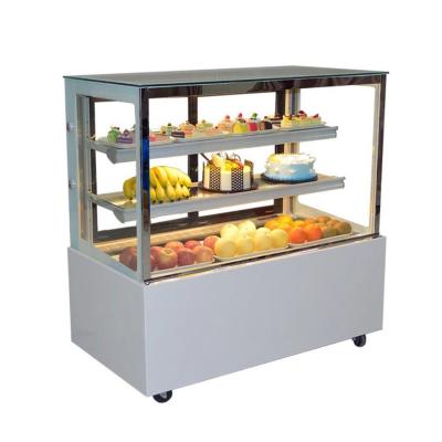 China Danfoss Compressor Customized Style Cake Display Vrieskas Dessert Showcase Te koop