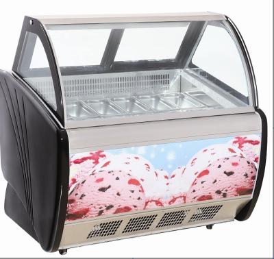 China Comercial 1100W helado helado mostrador congelador con 8 / 10 / 12 / 20 cacerolas en venta