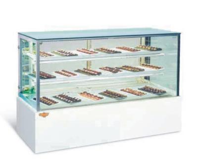 China De gebogen Glas Gekoelde Showcase van de Bakkerijvertoning met 2/3 Lagen Te koop