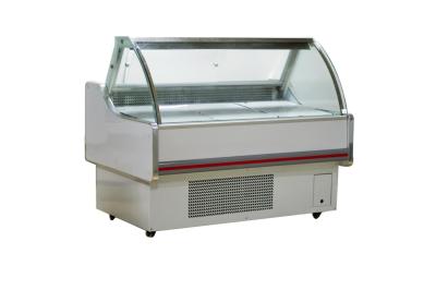 China Deli Fresh Meat Display Fridge With Stainless Steel Cabinet For Supermarket for sale