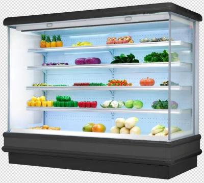 Cina Il Merchandiser dell'aria aperta, refrigeratore aperto per la gru a benna & va depositi con il compressore di Embraco in vendita