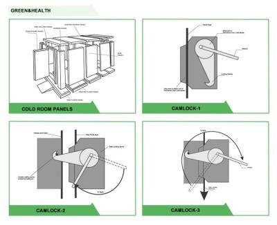 Chine Promenade dans la porte de chambre de stockage de poissons de glissement froid ou d'oscillation garantie de 1 an à vendre