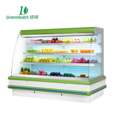 Cina Fan freddo dritto che raffredda il sistema remoto di verdure della vetrina 380v del refrigeratore di Multideck in vendita