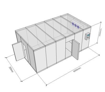 China Het modulaire Modulaire Koude Zalen Grote Pakhuis van de de Capaciteits Koude Opslag van Compressorrefrigeratied Te koop