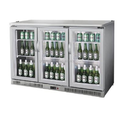 China Glass Door Mini Beer Counter Bar Fridge for sale