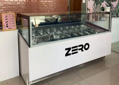 China Congeladores do gelado da exposição da colher do armário de exposição de Gelato com bandejas da GN à venda