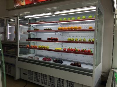 China _ 2m Multideck Open Chiller Open Multideck Display Fridge Danfoss Compressor Remote zu verkaufen