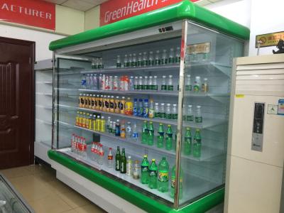 China _ Green Multideck Display Fridge , Convenience Store Refrigerators Large Capacity zu verkaufen