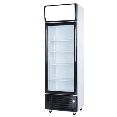 China Commercial Glass Door Beer Cooler Single Door Upright Display Cooler for sale