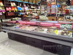 Large Fresh Meat Display Cooler For Supermarket Food Showcase